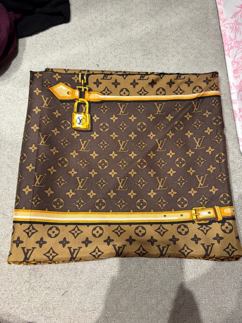 Oversized LV Silk Fashion Shawl